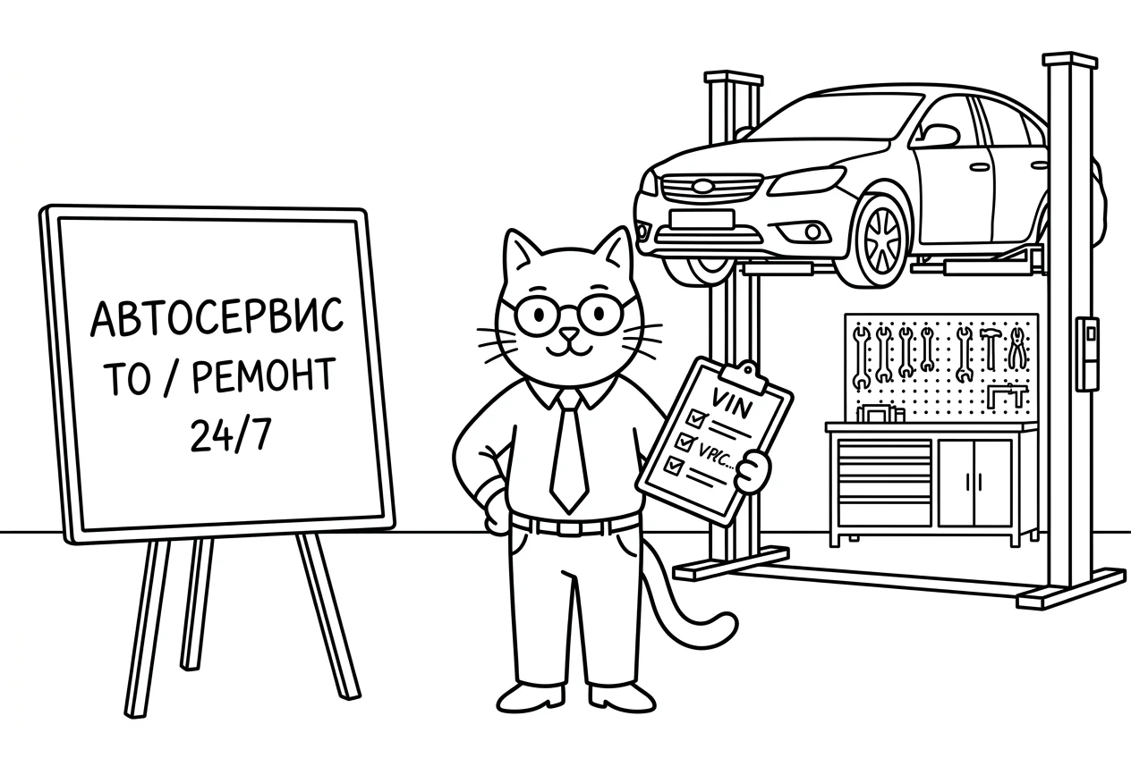 ИИ-агент для автосервиса: запись 24/7, расчет по 1С и контроль