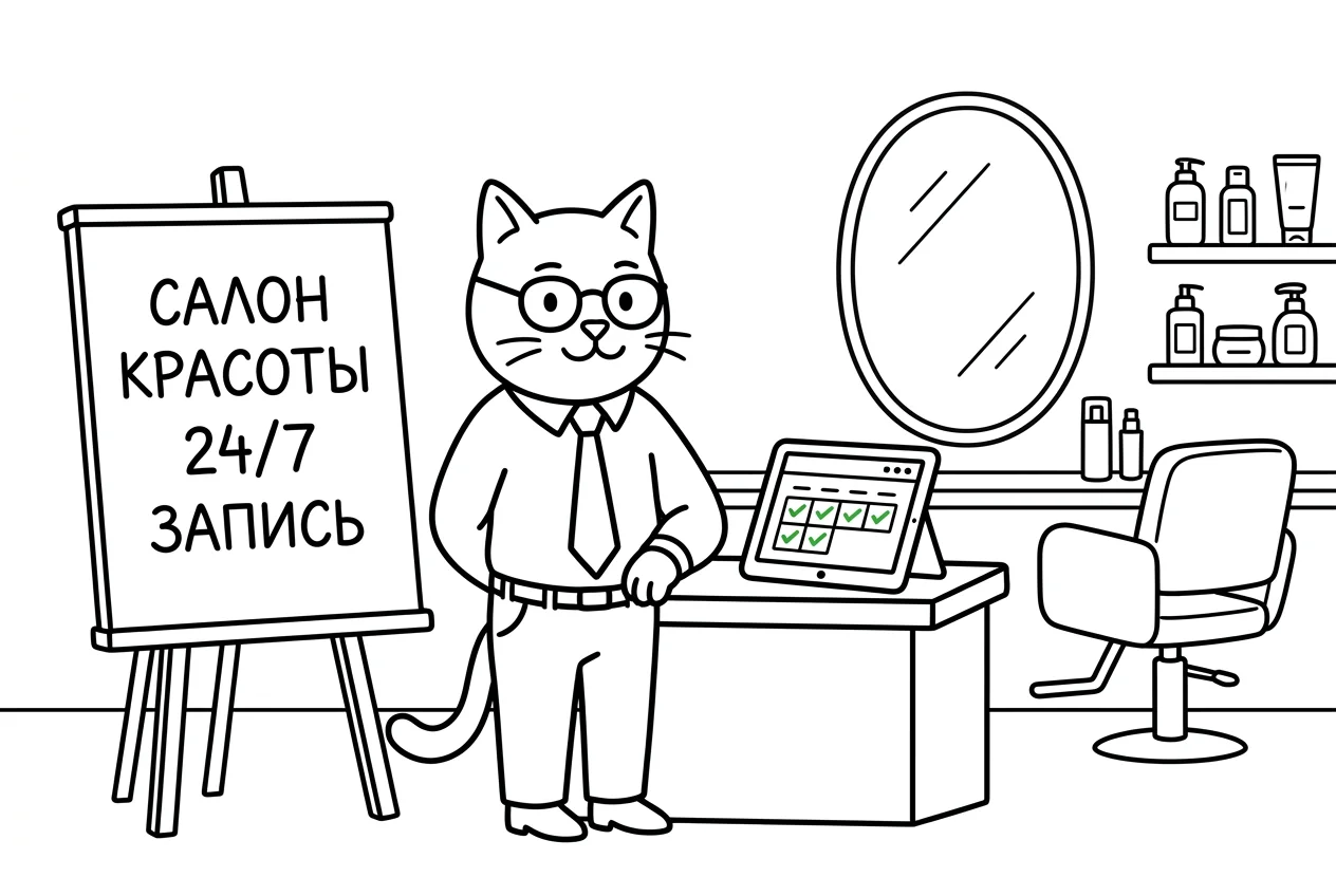 ИИ-агент для салона красоты: запись в WhatsApp 24/7 и YCLIENTS