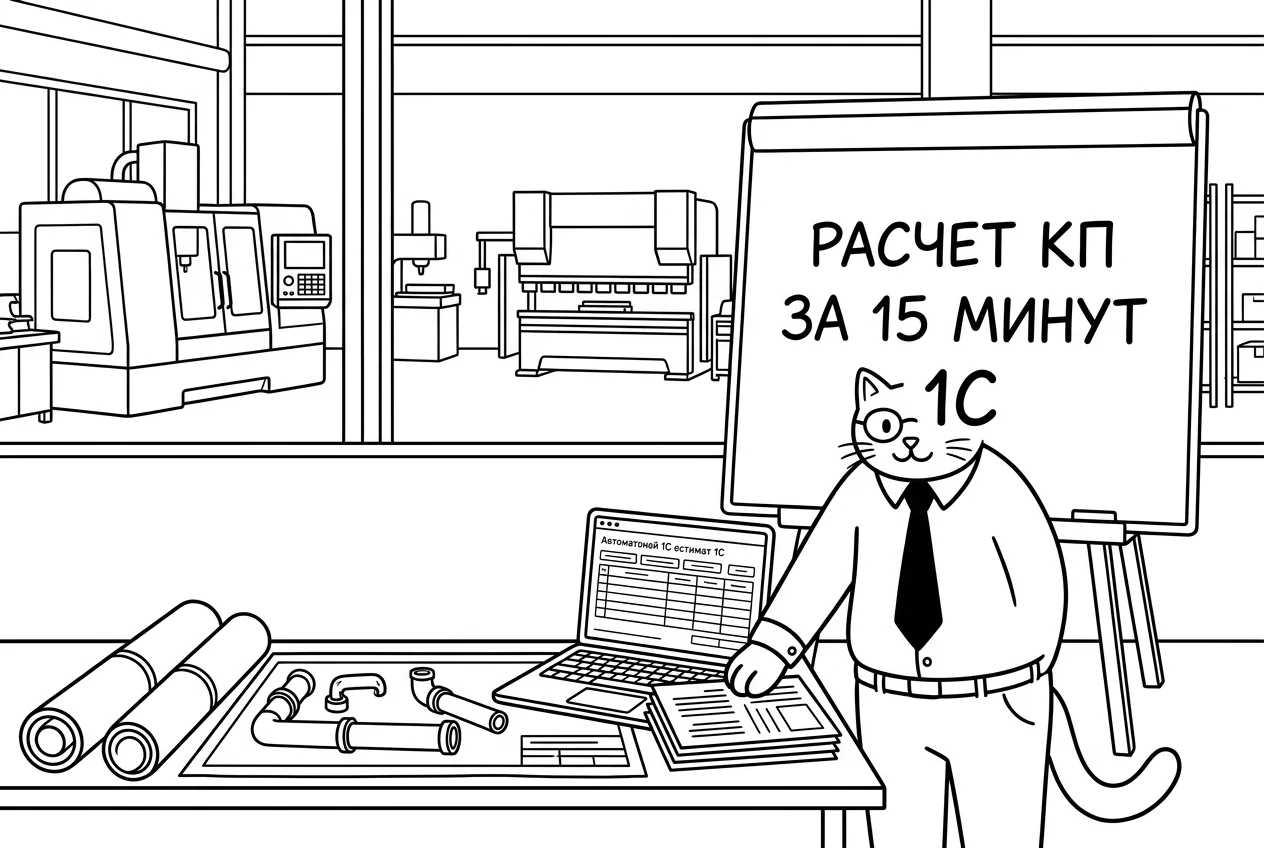 Автоматический расчет коммерческих предложений из спецификаций в 1С за 15 минут