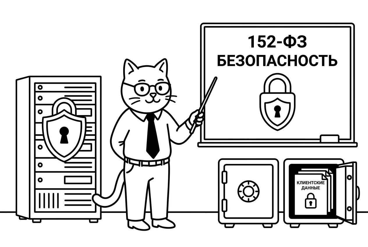 Безопасная интеграция ИИ с CRM по 152-ФЗ на серверах в РФ
